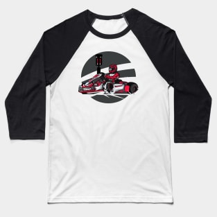 RED MONSTER GOKART Baseball T-Shirt